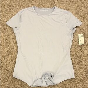 Abercrombie & Fitch Light Blue Short-Sleeve Bodysuit - Size L NWT